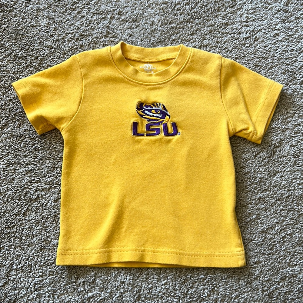 LSU embroidered heavy duty Tshirt, 24 months